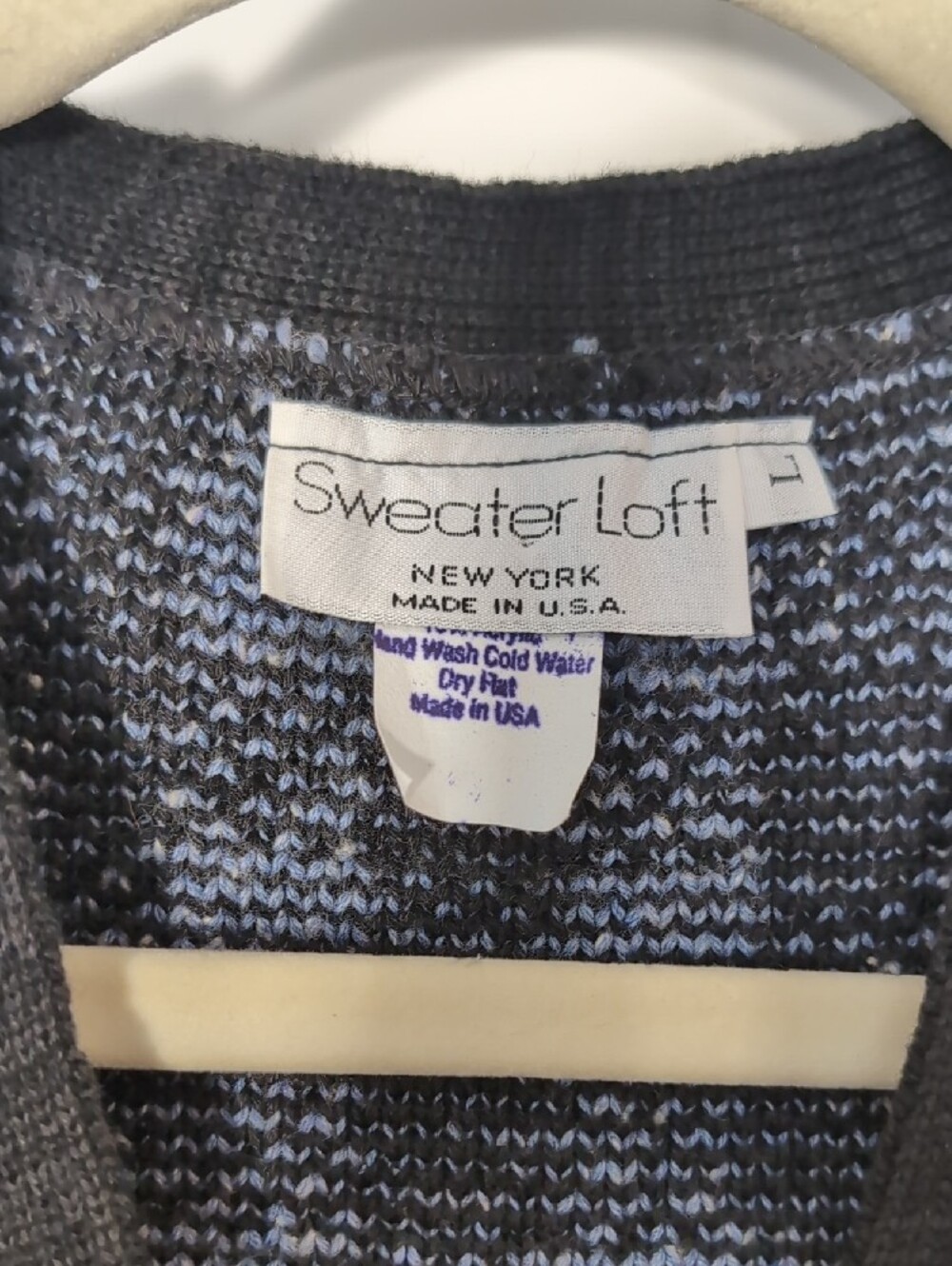 Sweater Loft Cute Cat Patchwork Knit Vest Knit Size Large - Picture 3 of 11